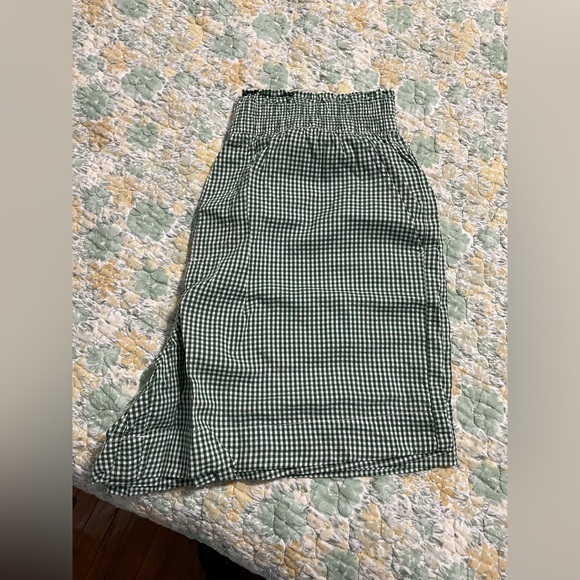 aerie Pants - Aerie Gingham Shorts in Green